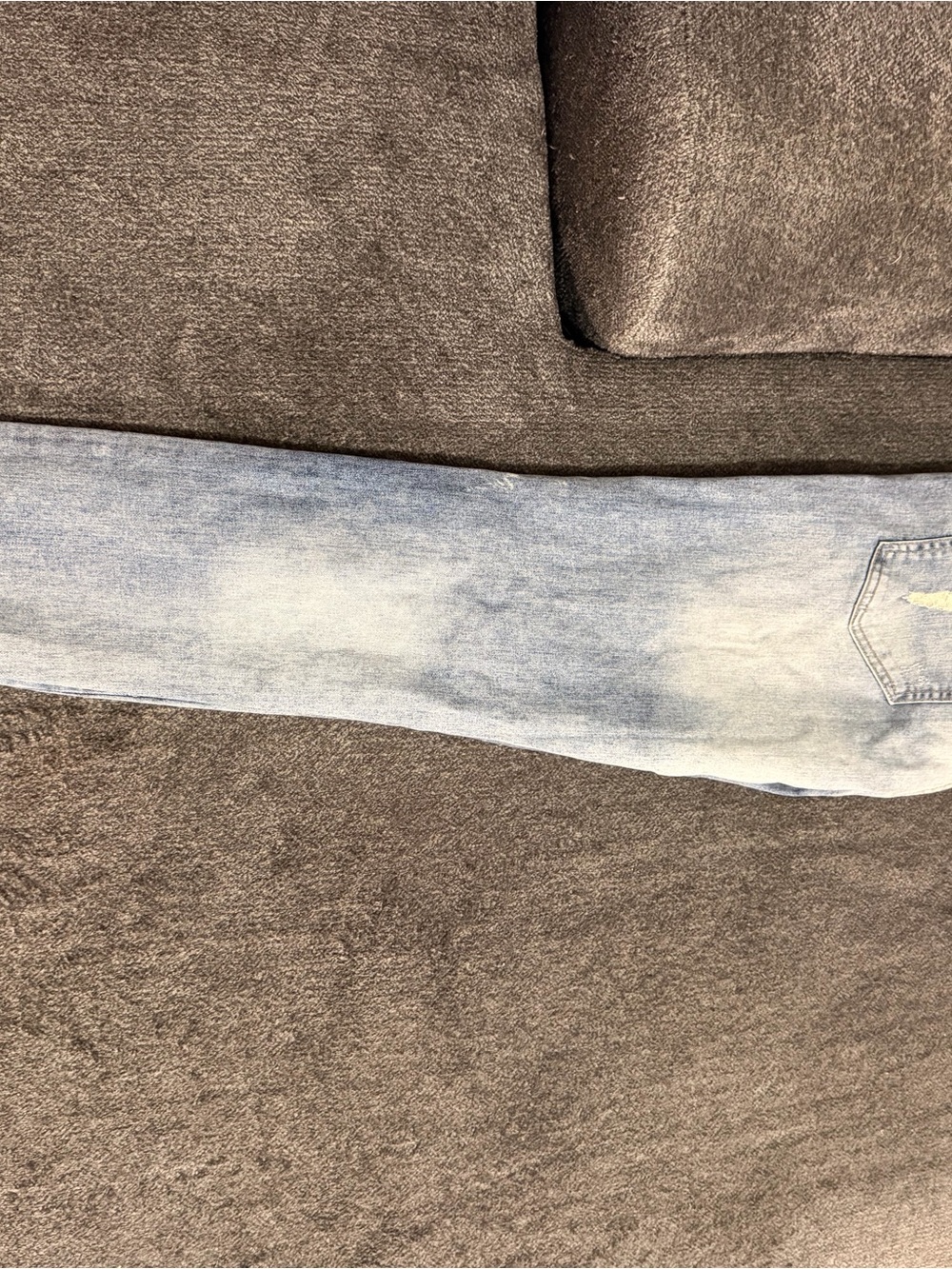 Boohoo Mens Light Blue Distressed Skinny Jeans - Picture 4 of 4